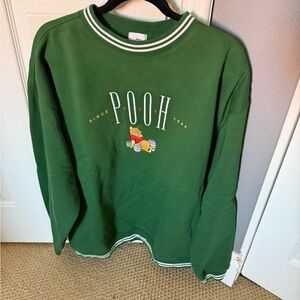 Disney Green Pooh Embroidered Top